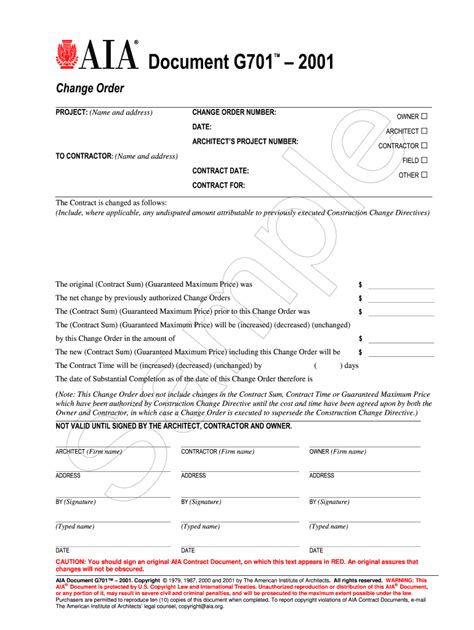 Aia Form Template