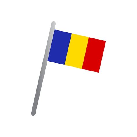 Premium Vector Romania Flag Icon Vector