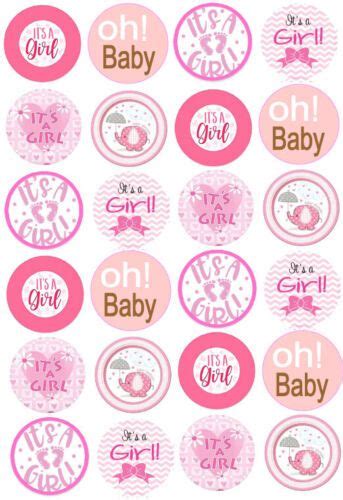 Cupcake Toppers Baby Shower Girl Baby Girl Cupcakes Baby Shower