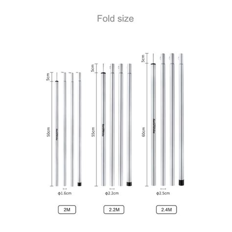 Naturehike Units Sections M Camping Flysheet Stand Pole Nh Pj