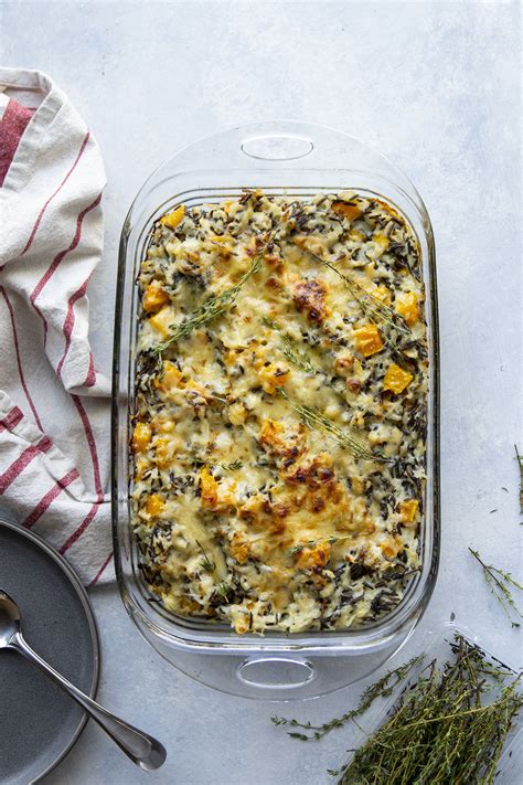 Butternut Squash Wild Rice Casserole