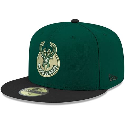 Men's Milwaukee Bucks New Era Green 2Tone 59FIFTY Fitted Hat - NBA Store