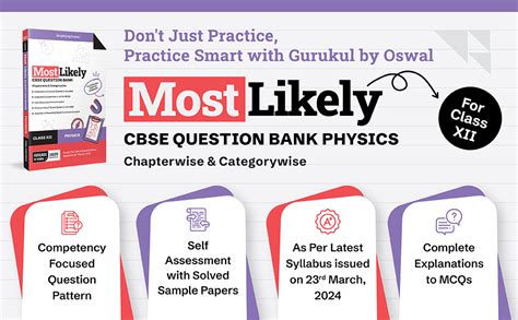 Gurukul By Oswal Physics Most Likely CBSE Question Bank For Class 12