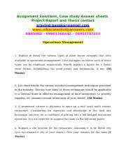 Nmims Assignments Explain In Detail The Various Types Of Plant