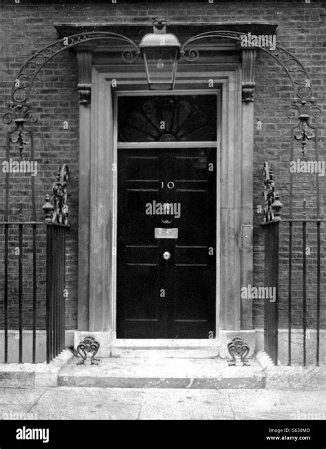 10 Downing Street. The door of No. 10 Downing Street, London, official ...