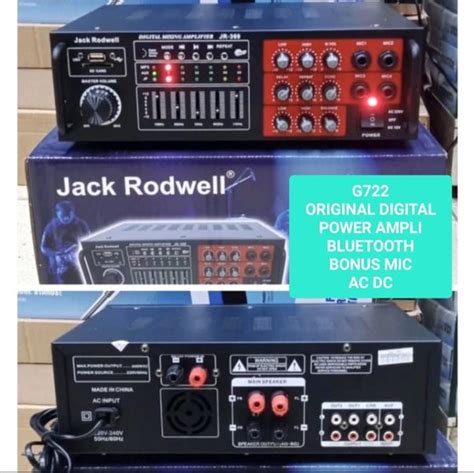 Jual G722 AMPLI JACK RODWELL POWER AMPLI DIGITAL ECHO AC DC BLUETOOTH