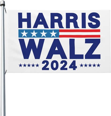 3x5 Harris Waltz Flag Double Sided Harris Waltz 2024 Garden Flag Kamala