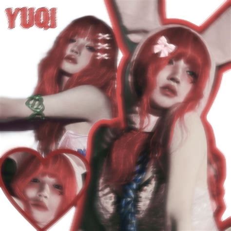 Two Girls With Red Hair Are Holding Hearts