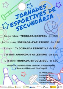 Jornades esportives deducació secundària Servei Educatiu del Pla d