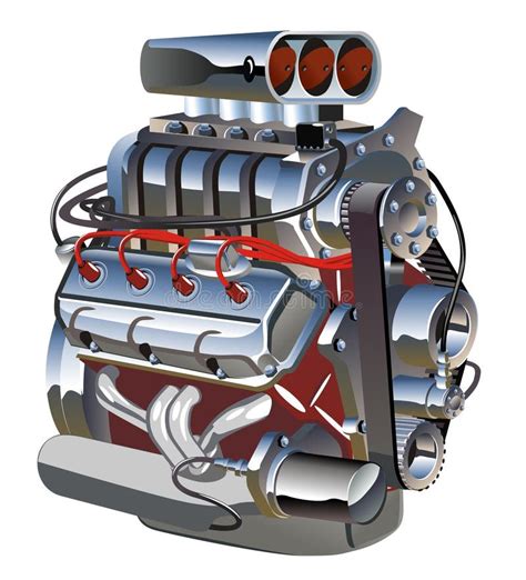 Vector Cartoon Turbo Engine Stock Vector Illustration Of Power