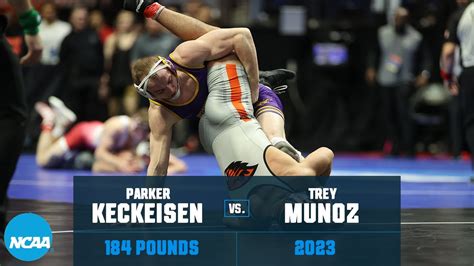 Parker Keckeisen Vs Trey Munoz 184 Lbs Semifinal 2023 NCAA