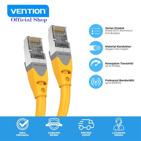 Jual Vention IBH 40M Kabel Lan Gigabit Ethernet RJ45 Cat6 A SSTP S FTP