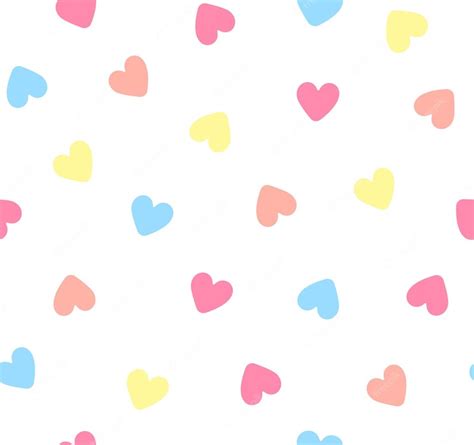 Premium Vector Colorful Heart Seamless Pattern Love Vector In