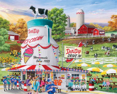 Dairy Bar 1000 Pieces White Mountain Puzzle Warehouse