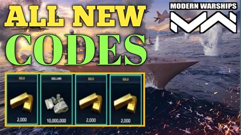 July New New Modern Warships Promo Codes Modern Warships Codes