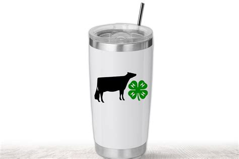 H Clover Svg For Decals H Dairy Cow Showmanship Svg For Etsy