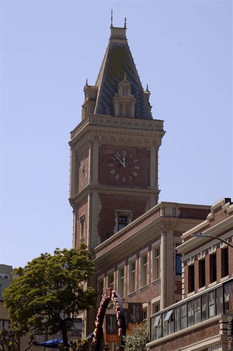 Clock Tower Of Ghirardelli Square Built In The Late 1890s As The