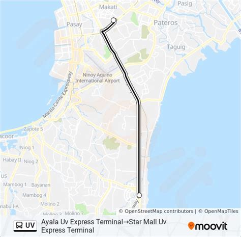 Uv Route Schedules Stops Maps Ayala Uv Express TerminalStar