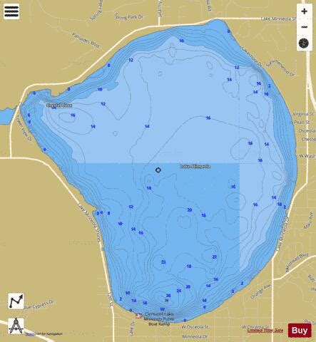 Lake Minneola Fishing Map | Nautical Charts App