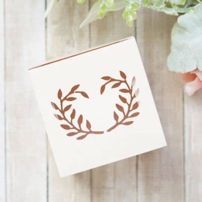 Classic Leaves Favour Box Sugarbird Weddings