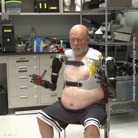 John Hopkins Physics Testing A Prosthetic Controlled By The Mind Damnthatsinteresting