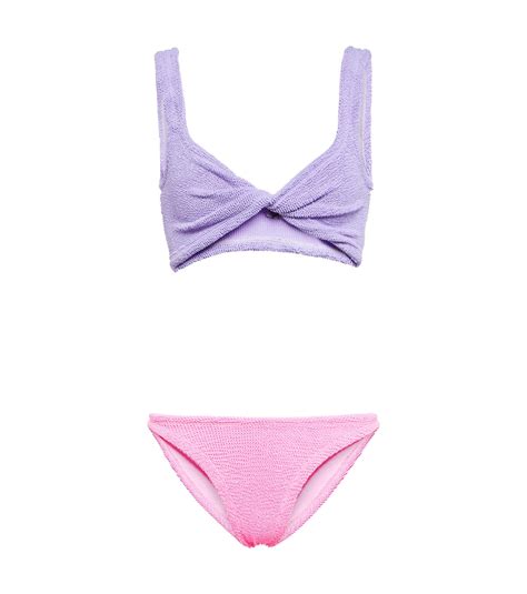 Hunza G Juno Bikini In Purple Lyst