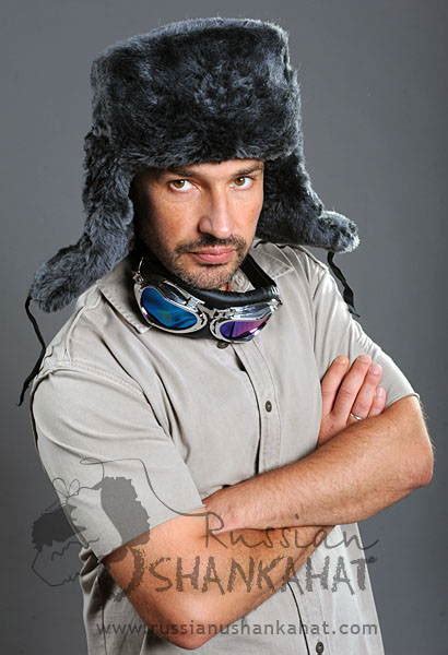 Ushanka Russian Winter Warm Classic Fur Hat Gray