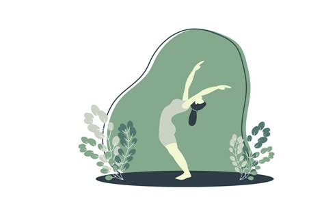 Flat Illustration Exercise Yoga Graphic by 1tokosepatu · Creative Fabrica