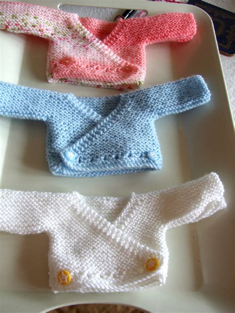 Amazing Knitting Preemie Crossover Cardigan Free Pattern