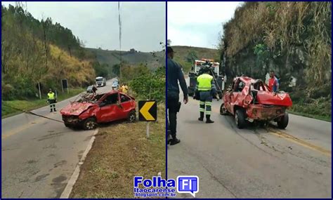 Motorista Sai Ileso Ap S Carro Cair Em Ribanceira Em Macuco