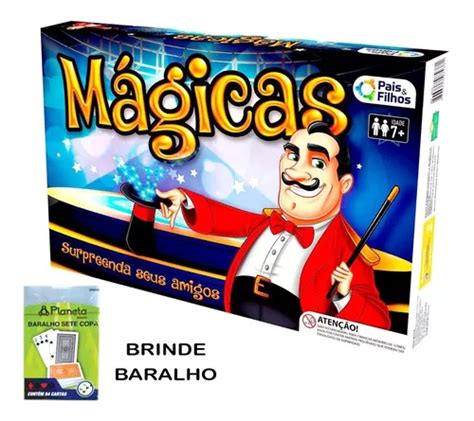 Jogo Kit Caixa De Magicas Infantil 19 Truques Baralho P F