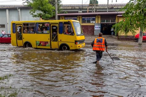 Odessa Ukraine July 24 2014 As A Result Of Heavy Rainfall Disaster