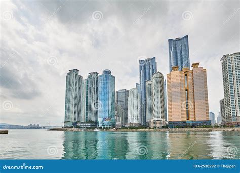 Busan, Korea - September 19, 2015: Buildings in Marine City Editorial ...