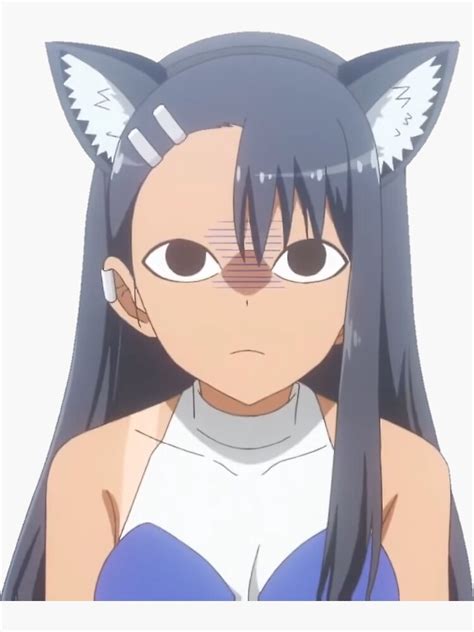 Nagatoro In A Cat Costume Sticker For Sale By Rent2high Redbubble