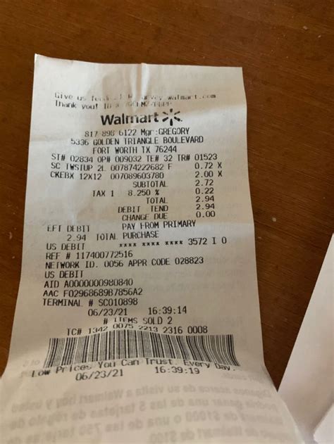 Pin By Roxanne Cox On Tax Receipts Walmart Receipt Receipt Walmart