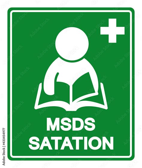 Msds Station Symbol Sign Vector Illustration Isolate On White