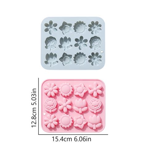 Flowers Silicone Mould Fondant Cake Chocolate Cookie Decorating Mould