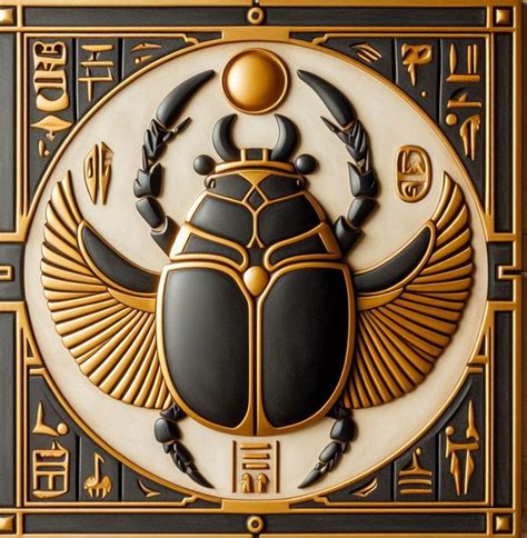 Ancient Egyptian Scareb Beetle Digital Art in 2024 | Ancient egypt art ...