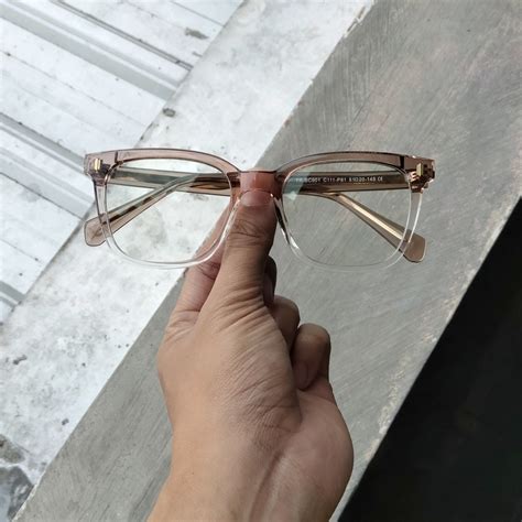 Frame Kacamata Kotak Gradasi Bahan Solid Kokoh Nyaman Dipakai