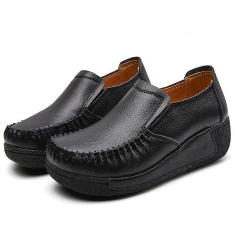 Mocassin Femme Confortable Et Resistant A L Usure Et Aux Dechirures