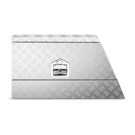 MSW Coffre De Rangement Aluminium Boîte Alu Tôle Damier Pour Remorque