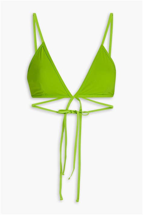 Christopher Esber Looped Tie Triangle Bikini Top The Outnet