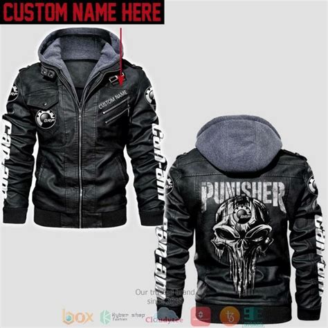 Personalized Can Am Brp Punisher Skull Leather Jacket Lj Let The