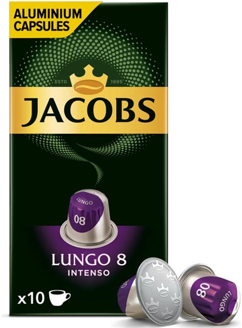 Kavos kapsulės JACOBS Lungo 8 Intenso 10 vnt Jacobs Kava