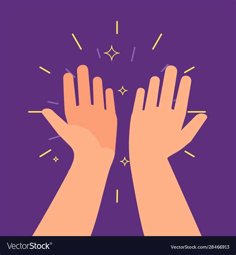 High Five Hands Two Hands Giving A High Five Vector Image