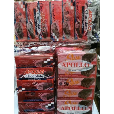 Jual Apollo Wafer Gr Varian Coklat Dan Susu Shopee Indonesia