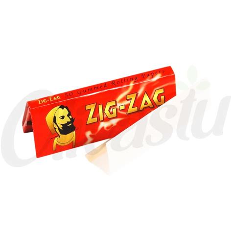 5 X Zig Zag Red Regular Single Wide Papers Cigarette Smoking Etsy