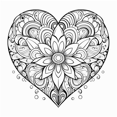 Desenhos De Coração Para Pintar - 7