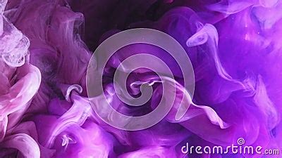 Fluid Splash Color Vapor Ink Water Blast Purple Stock Footage Video