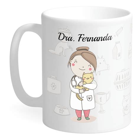 Caneca Profissão Veterinária Gato Elo7 Produtos Especiais